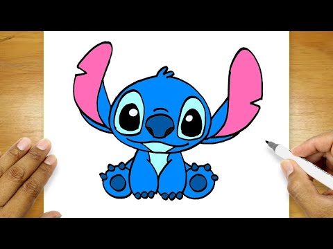 How To Draw Stitch Step By Step | Stitch Drawing Easy Cute