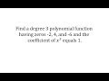 Understanding Polynomial Functions