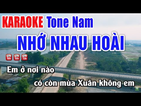 Nhớ Nhau Hoài Karaoke 2025 Tone Nam | Nhạc Sống Thanh Ngân