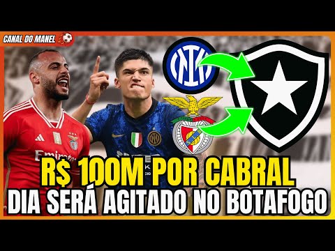 🚨🚨🚨R$ 100M: BOTAFOGO TERÁ DIA AGITADO! TEXTOR PREPARA CEREJA DO BOLO | ATHUR CABRAL | JOAQUIN CORREA