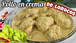 COMO HACER POLLO EN CREMA DE LOROCOS - temporada de lorocos