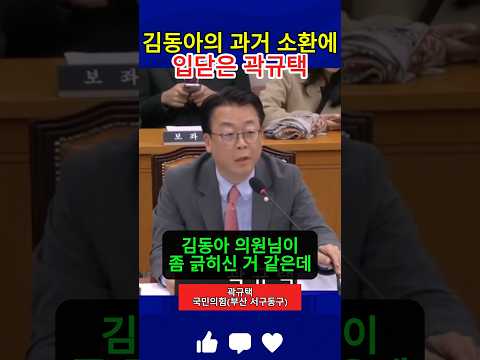 김동아 의원의 과거 소환에 입닫은 곽규택