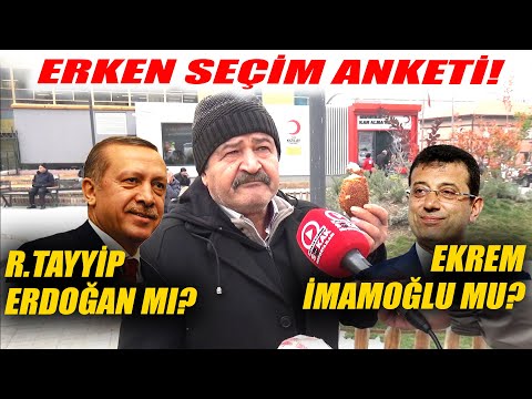 Erdoğan mı İmamoğlu mu? Pür Dikkat İzlenilmesi Gereken Erken Seçim Anketi!