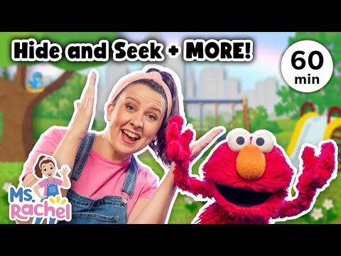 Hide and Seek with Ms Rachel & Elmo + More Games, Kids Songs, Nursery Rhymes & Social Skills