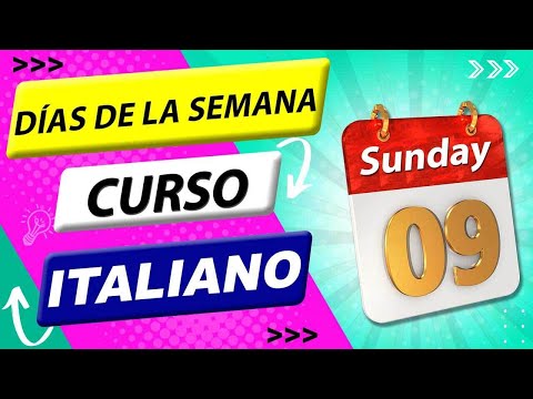 🇮🇹 Días de la semana en ITALIANO 🟢⚪🔴 👉 [ 100% fácil ] 👈