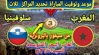 🔴الان  موعد وتوقيت مباراة المغرب وسلوفينيا في مباراة صراع على البرونزية🥇 شاهد جميع تفاضيل المباراة
