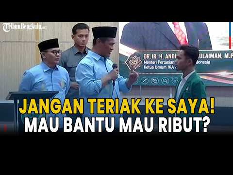 Didatangi dan Diteriaki Mahasiswa Soal Petani, Mentan Amran: Mau Bantu atau Mau Ribut?