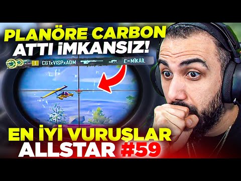 PLANÖRE 250 METREDEN CARBON ATTI!! 😱 (İMKANSIZ OLAY) EN İYİ VURUŞLAR ALLSTAR #59 | PUBG MOBILE