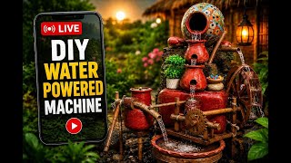Diy water powered corn mill machine 🤌 part 25