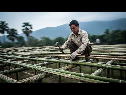 Friends Build Off-Grid BAMBOO HOUSE in Just 90 Days | Start to Finish @loanquevn