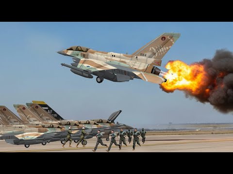 High Tension! Dozens of Israeli Fighter Jets Emergency Takeoff at Full Speed Toward Iran
