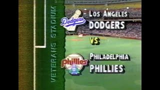 August 30th, 1990 - Dodgers vs Phillies