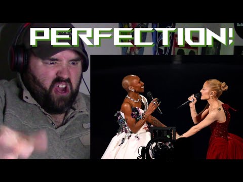 Singer reaction to Cynthia Erivo & Ariana Grande WICKED PERFORMANCE AT OSCARS 2025