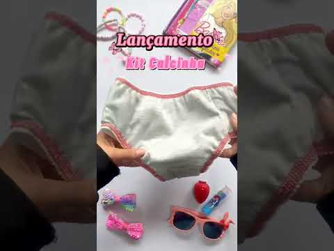 Comprar Kit C Calcinha Infantil Malha Algod O Ponto Certo Lingerie