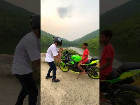 Oggy ki sawari😜 #kawasaki #ninja400 #jamshedpur #transition #comedy #rider #masti #superbike #viral