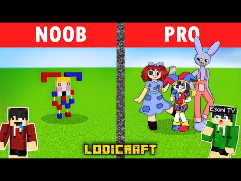 Best of Noob vs Pro: AMAZING DIGITAL CIRCUS (Pomni)Build Battle in Minecraft (Tagalog)