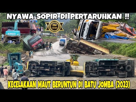 BERTARUH NY4W4‼️Kecelakaan M4ut Beruntun di Batu Jomba Yang Terekam Jelas Selama Tahun 2023‼️