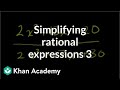 Rational Expressions and Factoring