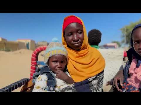 YouTube video thumbnail: Sudanese Refugees in Chad Share Scarce Food as aid Falls Short
