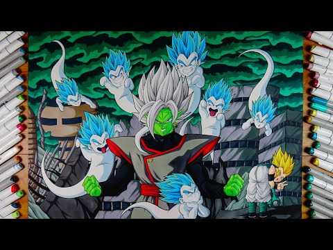Drawing GOTENKS mocking ZAMASU | Commission #181
