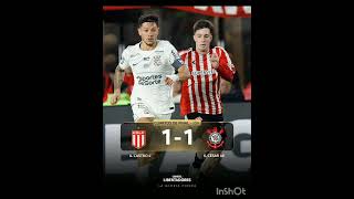 Empate vibrante, Estudiantes de la Plata y Corinthians empataron 1-1 en la ida