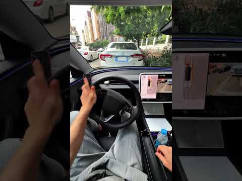 快速入位 不档道 #焕新版model3 #侧方停车 #第一人称视角