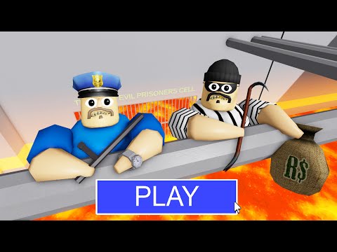 LAVA MODE! THIEF BARRY and POLICE BARRY NEEDS HELP in BARRY'S PRISON RUN! #roblox #obby