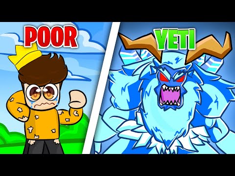 Trading From NOTHING To YETI Fruit in Blox Fruits Roblox