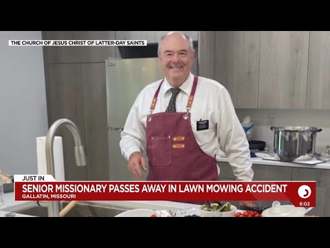 YouTube video thumbnail: Senior Missionary Serving in Missouri Killed in Lawn Mowing Accident