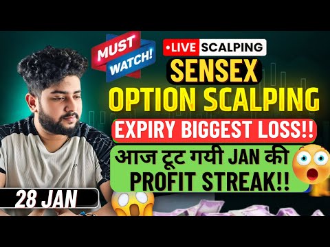 Live Intraday Trading || Sensex Option Scalping | 28 January | Option Buying #livetrade#live#nifty