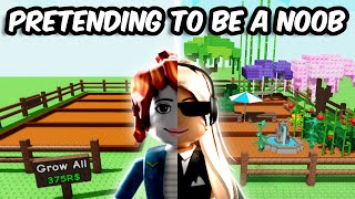 GOING UNDERCOVER AS A NOOB IN GROW A GARDEN TO SEE HOW MUCH I MAKE