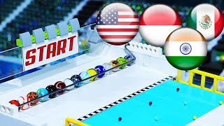 Carrera de Canicas: ¡Torneo Épico con 16 Países! 🌍