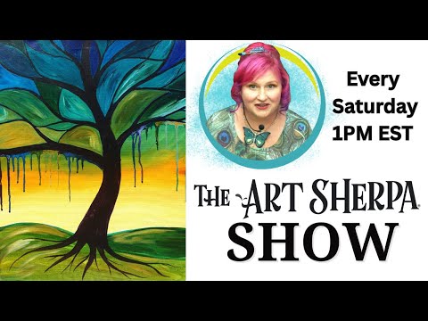 The Art Sherpa Show | Easy Abstract Tree | Easy Beginner Painting Tutorial