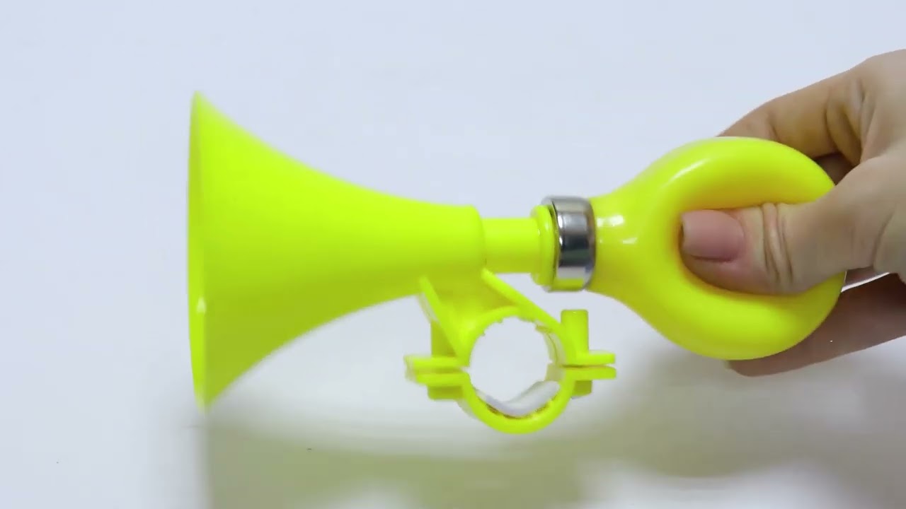 Клаксон на руль желтый - видео