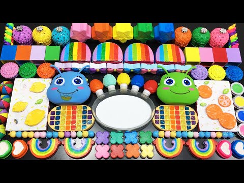 RELAXING WITH CLAY  VS GLITTER VS MAKEUP ! Mixing Random Things Into Slime