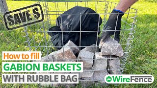 Video thumbnail for How to fill gabions with rubble bags