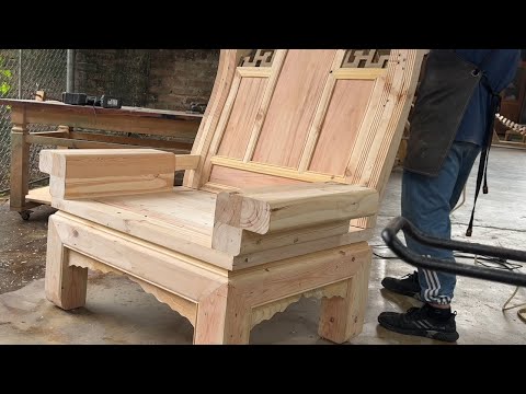 My Most Challenging Project: A Tiny Carpenter Builds a MASSIVE Chair for a 200kg Person