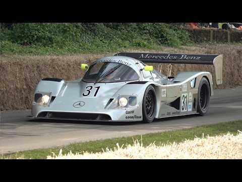 Sauber-Mercedes C11 GROUP C ex Schumacher ft. Sauber C9 LeMans Winner! 5.0L V8 Exhaust Sounds!