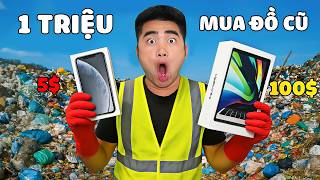 Gấu Đỏ TV - Thử Thách 1 Triệu Đồng Mua Đồ Ở Chợ Đồ Cũ