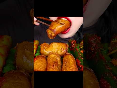 ASMR DEACHANG 바삭한 통대창 먹방 GRILLED BEEF LARGE INTESTINES #shorts  #mukbang #food #먹방 #eating