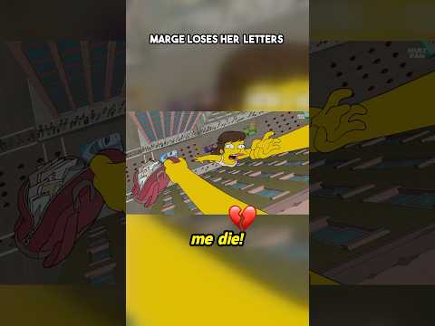 Marge loses her letters #simpsons