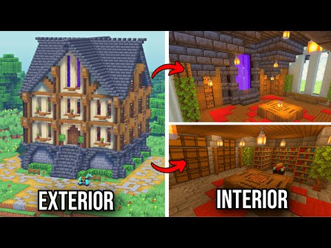 COMO HACER una MANSIÓN PERFECTA en MINECRAFT SURVIVAL