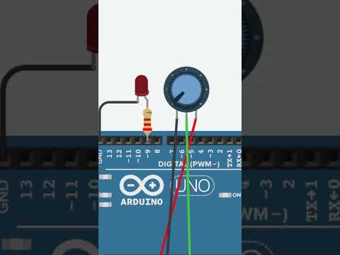 การทดลองปรับความสว่างแอลอีดีarduino