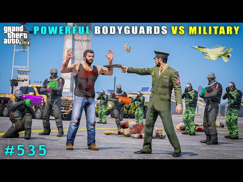 Michael's Powerful Bodyguards Vs Military | Gta V Gameplay