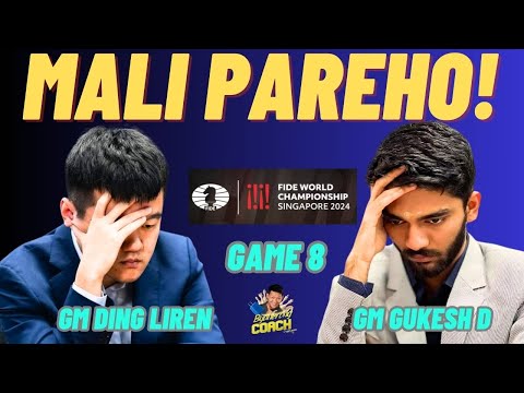 LOSING PERO NAGPILIT! TAPANG! Ding vs Gukesh! World Championship 2024 Round 8