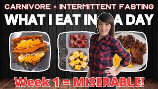What I Eat In A Day | Carnivore & Intermittent Fasting | Week 1