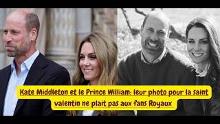 Kate Middleton et le Prince william: leur photo pour la saint valentin ne plait pas aux fans Royaux