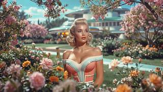 Spring Afternoon in 1950s Luxury Suburbs | Retro Sci-Fi Film