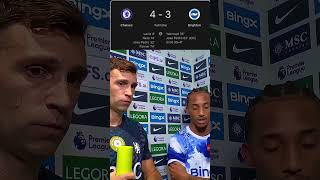 I CAME TO WIN TROPHIES!🏆Emi Martinez & João Pedro Post-Match Interview Chelsea 4-3 Brighton #shorts