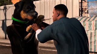 Franklin Clinton Fights His Dog Chop